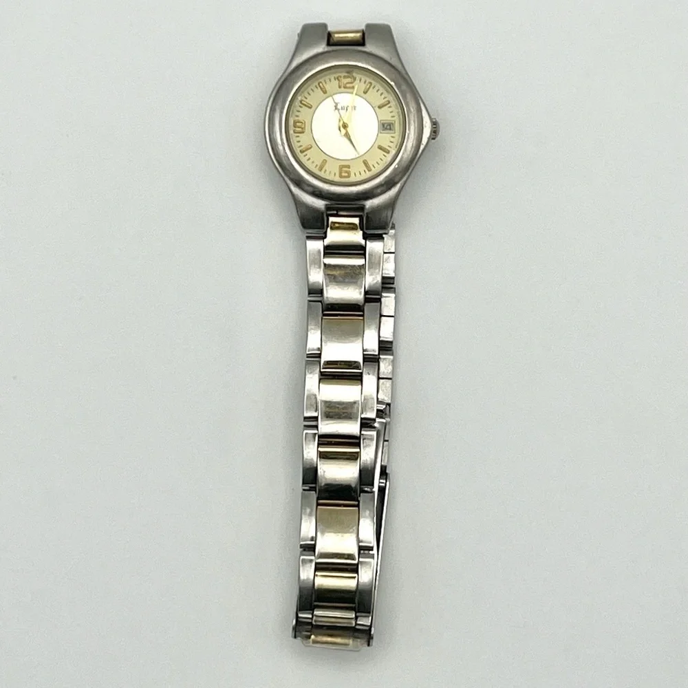 Luger Swiss Made Silver and Gold Ladies Watch Working
